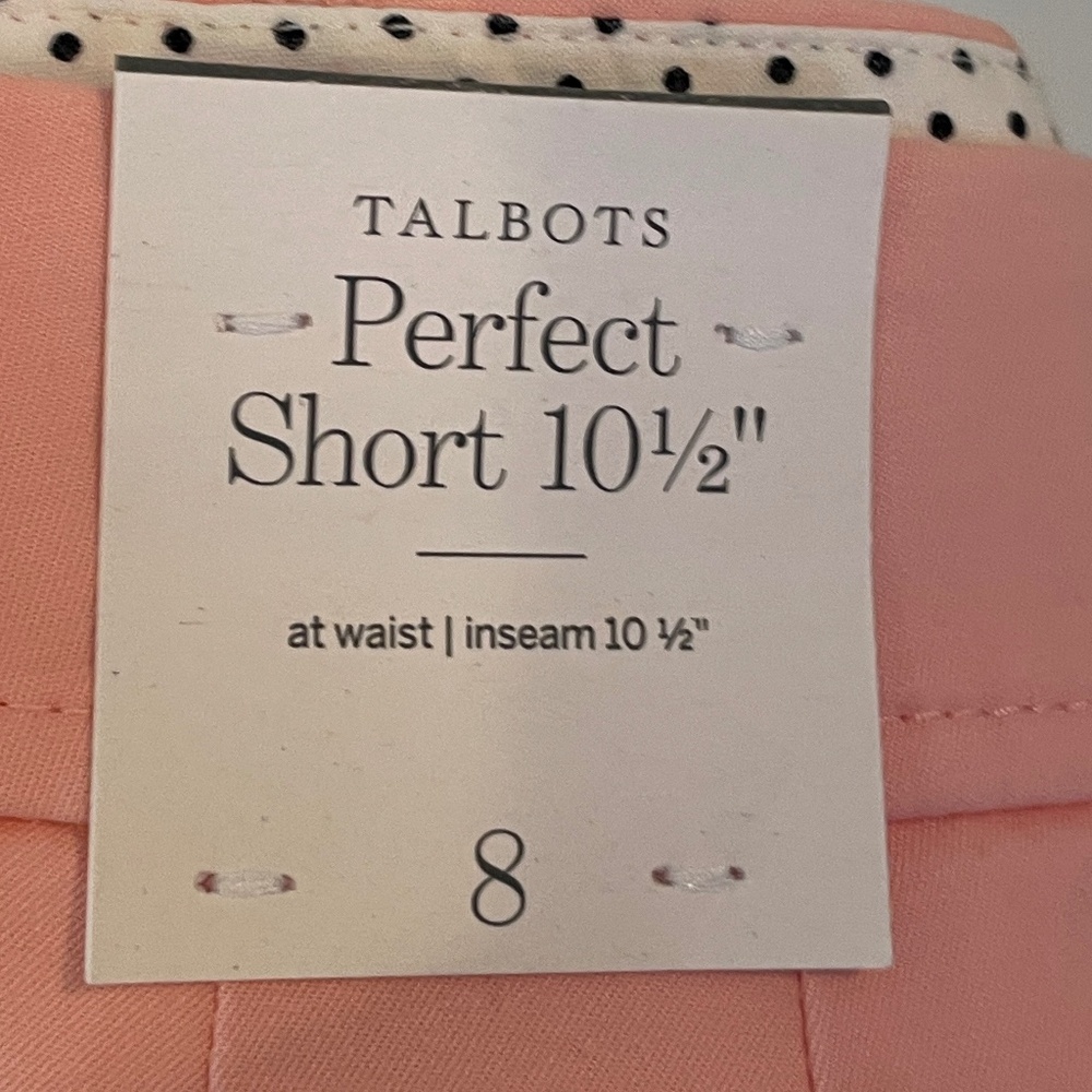 Talbots Perfect Short 10 1/2 inch NWT Sz 8